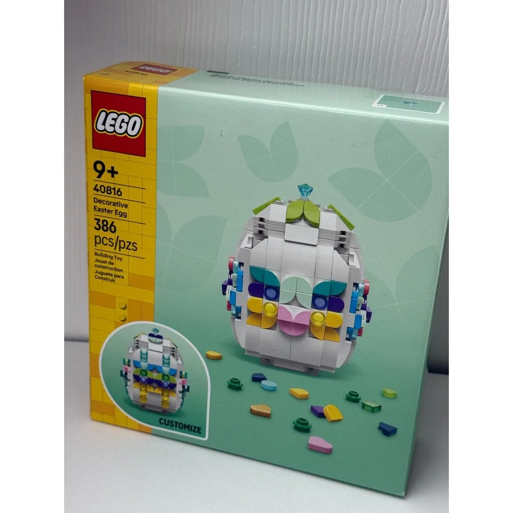 LEGO 40816 Decorative Easter Egg Building Set 386 Pcs Seasonal Decor New